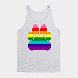 Retro Pride Paw Tank Top